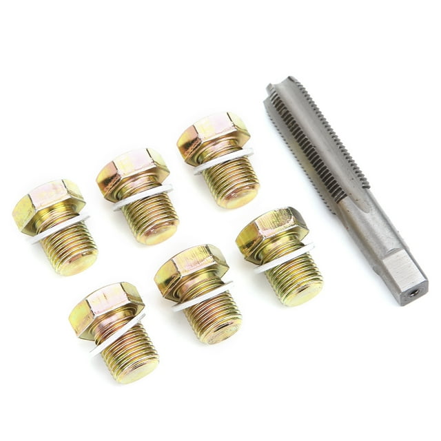 Oil Pan Rethread Tool Automotive Threading Tools M13 X 1.25MM Oil Drain Plug Tap Thread Repair Kit Oil Pan Screws Rethread Tool
