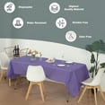 thumbnail image 5 of (48 Pack) Purple Premium Rectangle Heavy-Duty Plastic Table Covers (Reusable), 5 of 6