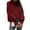 Wine, variant on Women's Lightweight Pullover Sweater Turtleneck Long Sleeve Casual Comfortable Fashion Top