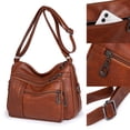 thumbnail image 4 of MUSOIE Large Crossbody Bags for Women Multi Pockets Shoulder Bags Soft Vintage Vegan Leather Purses, 4 of 9