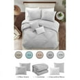 thumbnail image 6 of Posh Living Daniyah 5pc King/California King Comforter Set Grey, 6 of 7