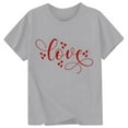 thumbnail image 3 of MUXiin Girls Shirts Birthday Cute Graphic Crew Neck Preppy Short Sleeve T-Shirt Comfortable Back To School Holidays Tops T-Shirt Boys & Girls Shirts T-Shirts Toddler To Big Kid, 3 of 3