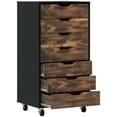 thumbnail image 1 of Vinsetto Mobile Filing Cabinet with Drawers File Cabinet, Rustic Brown, 1 of 10