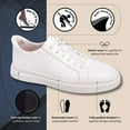 thumbnail image 2 of Marc Joseph New York Mens Hands Free Slip On Fashion Business Casual Dress Sneakers for Men White 13, 2 of 6