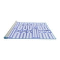 thumbnail image 2 of Ahgly Company Machine Washable Indoor Rectangle Solid Blue Modern Area Rugs, 8' x 12', 2 of 4