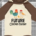 thumbnail image 4 of Inktastic Future Chicken Farmer Childs Boys or Girls Long Sleeve Baby Bodysuit, 4 of 5
