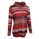 thumbnail image 3 of con capucha de manga larga a rayas con cuello vuelto para mujer con bolsillo L Colco Sudadera con rayas de mujer, 3 of 8