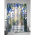 thumbnail image 5 of Shower Curtains Blue Flower Bath Curtain Spring Landscape Waterproof Bathroom Shower Curtain Set with Hooks Decoration 72 x 84 Inches, 5 of 7