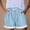 Light Blue, variant on Women's Pajama Shorts Cotton Linen Lace Elastic Waist Sleep Shorts Stylish Lounge Shorts Casual Comfy Beach Sweat Shorts with Pockets Wine XL(XL)