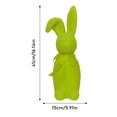thumbnail image 2 of Easter Bunny Decorations Flocked Bunnies Figurine with Soft Velvet Texture, 16" Resin Rabbit Ornaments Spring Decor for Home Office Table Centerpiece Gift, 2 of 8