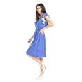 thumbnail image 2 of Vestido de rayas Roman Fashion /Juvenil, 8867-STRP (Azul rayas) azul EG, 2 of 5