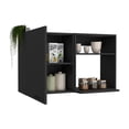thumbnail image 4 of Dtwnek Kitchen Wall Cabinet with 2 Shelves, Black, 4 of 7