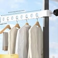 thumbnail image 4 of Window snap clothes drying rack, dormitory balcony drying rack BLACK, 4 of 5