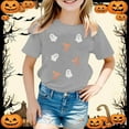 thumbnail image 2 of Byoo Halloween T Shirt for Boys Ghost Print Short Sleeve T-Shirt Kids Casual Tee Shirt, 2 of 4