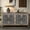 Antique brown, variant on Antique Brown Cabinet With Four Doors - American Country Decor Living Room Tv, Kitchen Sideboard Console Table Symmetrical Home Tv Stand, Floral