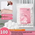 thumbnail image 4 of Soft & Gentle Cotton Balls - 50/100/200 Pack - Ideal for Baby Care and Skincare, 4 of 8