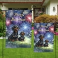 thumbnail image 4 of Happy New Year Dachshund Family Cheer Winter Midnight Firework Garden Flag 12x18in Double Sided Wiener Dog Lover Gifts Idea Outdoor Decor - 02025, 4 of 5