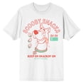 thumbnail image 5 of Scooby Doo Scooby Snacks Keep On Snackin' On Men's White T-shirt-Medium, 5 of 6