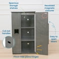 thumbnail image 4 of ECR4Kids Wooden Pretend Play Kitchen Refrigerator for Kids, Montessori Playset, Grey Wash, 4 of 9