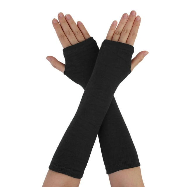 Chauffe-bras Extensibles pour Femmes Unique Bargains, Noir, Taille Unique