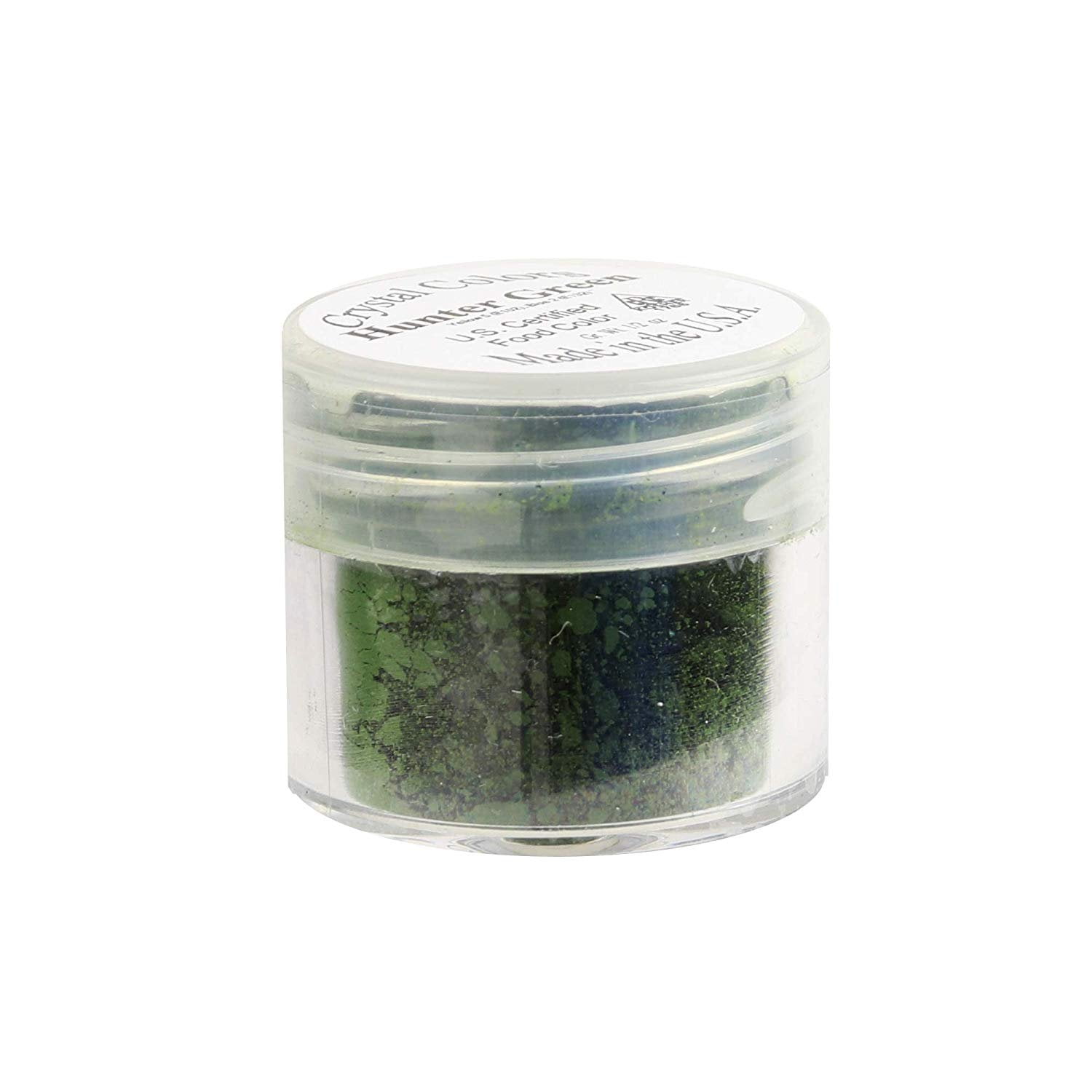 Crystal Color Powder Food Coloring, One Jar of 2.75 Grams - Hunter Green