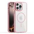 thumbnail image 2 of for iPhone 16e Transparent Case, for iPhone 16e Magnetic Military Grade Drop Protection Anti Yellowing Cell Phone Cover - Rugged Durable Shockproof Drop Protective Bumper, Pink, 2 of 9