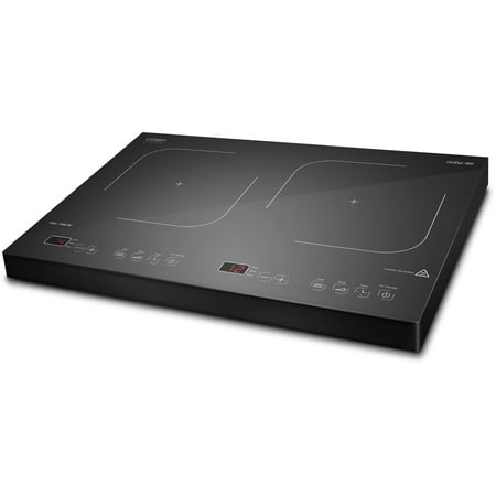 

Caso Design Chef Duo Double Induction Cooker portable 1800- watt glass ceramic dual burner with 12 power levels & 12 temperature levels and sensor touch control panel