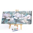 thumbnail image 1 of Cuadros Decorativos Kit de pintura por números DIY flor blanca mano aceite arte imagen artesanía decoración (B2143), 1 of 1