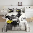 thumbnail image 1 of Erosebridal Rustic Donkey Bedding Toddler Comforter Set, Daisy Floral Down Comforter, Farm Wooden Decor, Reversible 2 Pieces, 1 of 7