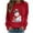 A03 Red, variant on bnaln Christmas Sweatshirt for Women Crewneck Xmas Snowman Print Long Sleeve Shirts Christmas Jumpers Holiday Party Pullover Sweater Tops Fall Winter Casual Blouses Trendy Outfits