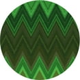 thumbnail image 1 of Ahgly Company Machine Washable Indoor Round Transitional Dark Forest Green Area Rugs, 7' Round, 1 of 7