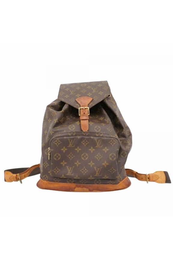 Pre-Owned Louis Vuitton Monogram Montsouris GM Backpack M51135 Brown Women's