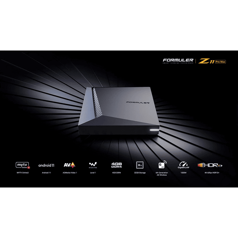 BOX ANDROID Formuler Z10 PRO MAX C/ 32G e 4G Ram MYTVONLINE2 Novas