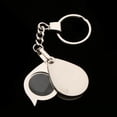 thumbnail image 3 of 2x Mini Keychain 15X Glass Lens Magnifying Body Metal Chain Yuyangstore mini lupa lupa, 3 of 8