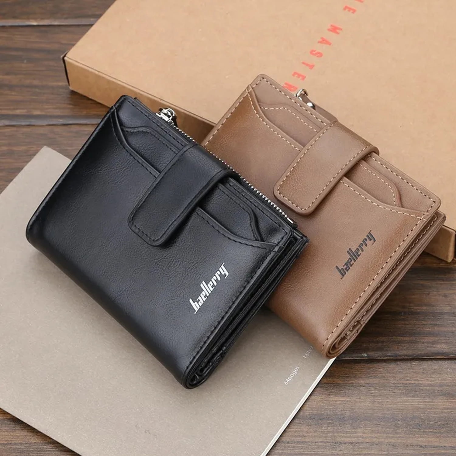 men Wallet Genuine Leather Men's Purse Design male Wallets With Zipper Coin  Pocket Card Holder Luxury Wallet | Wish