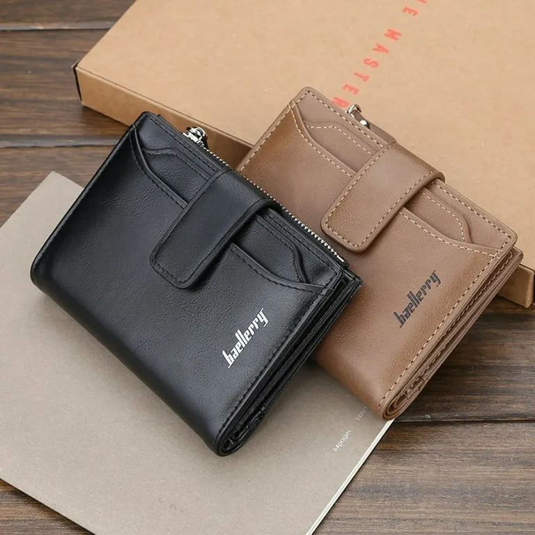 Crafted Leather Wallet Coin Purse Short Men s Wallet