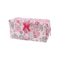 thumbnail image 2 of Floral Makeup Bag, Cute Quilted Makeup Toiletry Bag, Zipper Cosmetic Pouch, Daily Travel Use Skincare Bag, Multipurpose Organizer Bag, 2 of 5