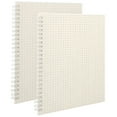thumbnail image 6 of CCOCC Math Notepad 2pcs Graph Paper Spiral Notebooks Math Engineering Grid Journal Note Books Notepads, 6 of 7