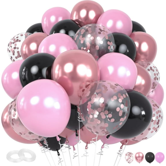 Blue and Green 12-Inch Confetti Balloons - Navy, Teal, White Latex for Boys Kids Birthday, Baby Shower, Jungle Dinosaur Theme Party Decorations