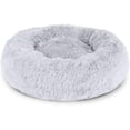thumbnail image 1 of Cesta redonda para perros Cojín para gatos Cesta para donuts Ø 50 cm Dimensión exterior Gris claro JM, 1 of 5