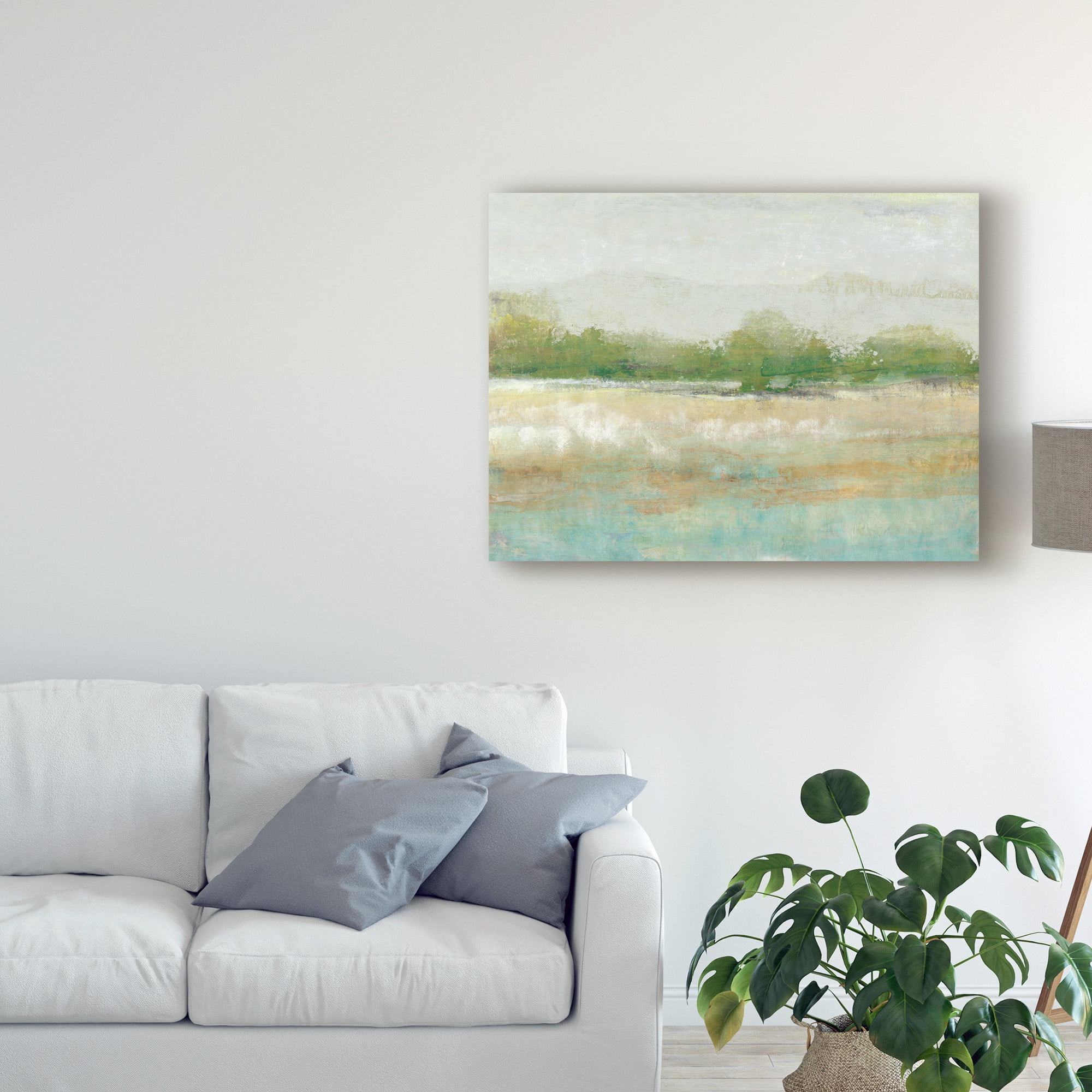 Trademark Fine Art 'Spring Tree line I' Canvas Art by Tim OToole