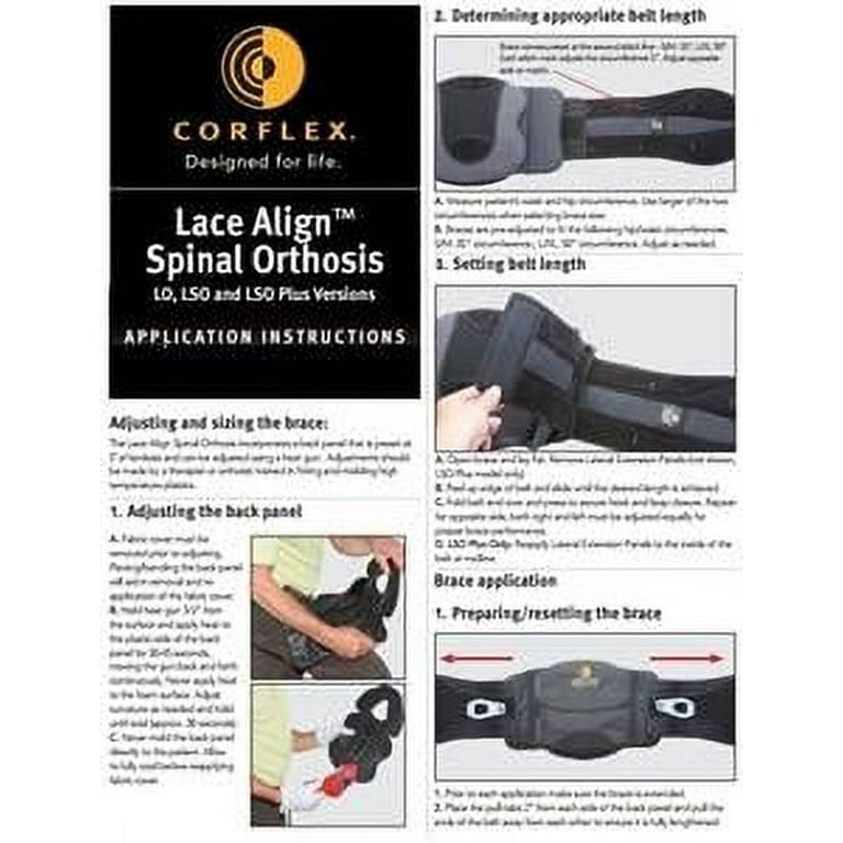 Coreflex Lace Align Spine Back Brace L - XL FREE SHIPPING