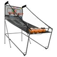 thumbnail image 3 of ZENY Electronic Double Shot Basketball Arcade Game Foldable 2-Player Hoop with 8 Game Options, LED Scoring & 4 Balls, Black, 3 of 7