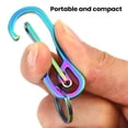 thumbnail image 2 of Porte-clés Clip Libération Rapide Antirouille Résistant à la Corrosion Taille Compacte Mousqueton Ultraléger Porte-Clés pour Camping, 2 of 7