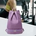 thumbnail image 1 of Mochila de gimnasio para mujer, Mochila deportiva, mochila de equipo deportivo, bolsa de Fitness portátil con separación de ropa seca y húmeda para Púrpura, 1 of 8