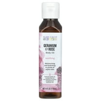 Aura Cacia Aromatherapy Body Oil, Comforting Geranium, 4 fl oz (118 ml)