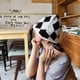 thumbnail image 5 of Gorro de pescador corto con puños de punto de lana para hombres y mujeres, gorros cálidos de invierno con diseño geométrico de diamantes y cuadros, gorro de lana, 5 of 5
