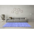 thumbnail image 3 of Ahgly Company Indoor Rectangle Solid Blue Modern Area Rugs, 7' x 9', 3 of 4