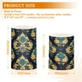 thumbnail image 6 of Yayeee Flameless Candles with Remote Flickering Battery Operated Multi Color Changing, Green Peacock Pattern, 6 of 7