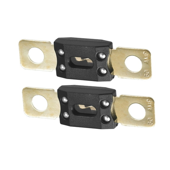 Unique Bargains 2pcs High Current Fuse 60A Audio CD ANM Fuse Bolt on Fuse for Car Motorcycle Boat Zinc Alloy